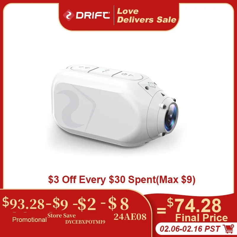 Drift Ghost Xl Snow Edition Action Camera 1080P Hd Wifi Live Streaming Fotocamera Sportiva Impermeabile Per Casco Da Bicicletta Moto Cam