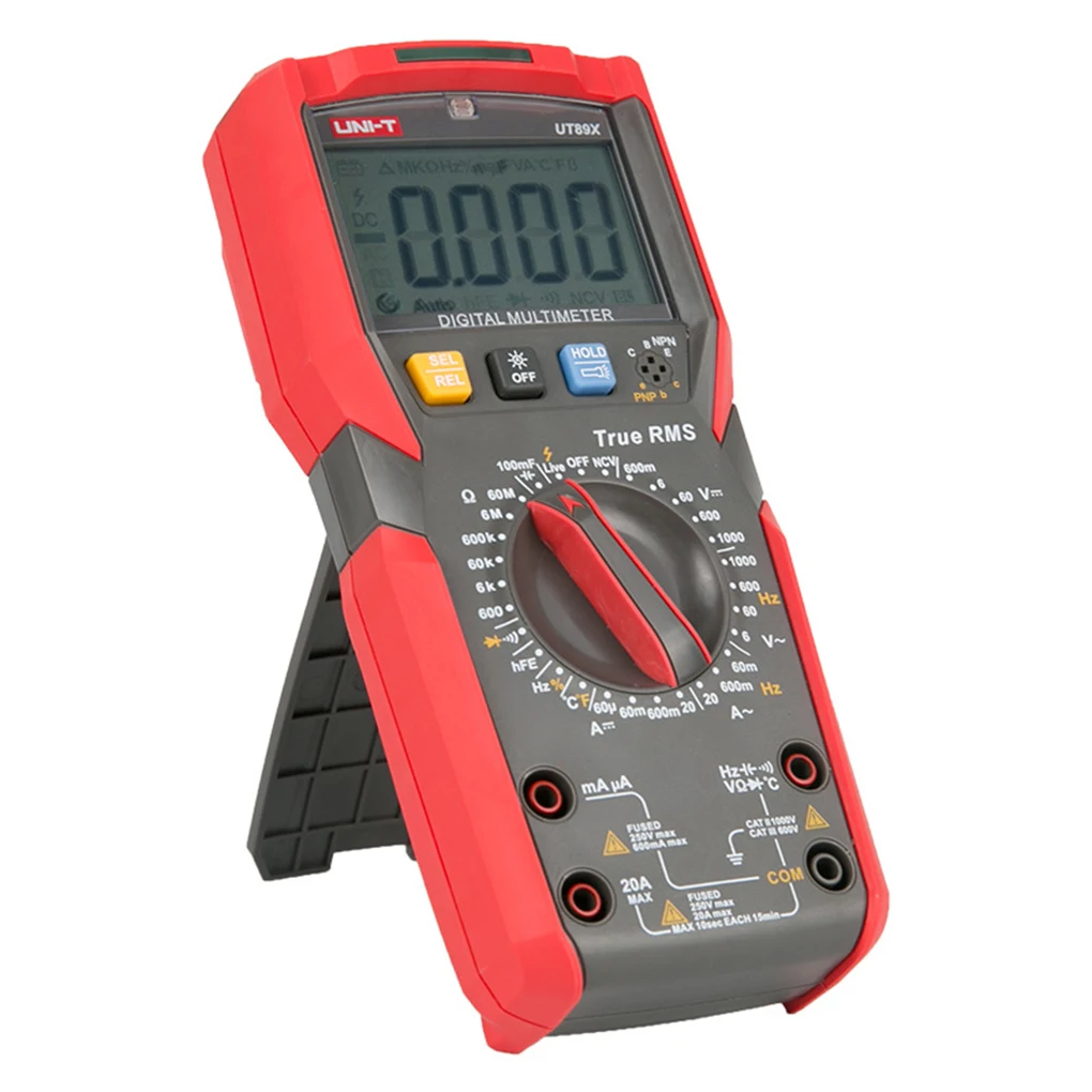 UNI-T Digital Multimeter Professional AC DC Electrical Multi Meter UT89X UT89XD AC DC Voltmeter Capacitance Resistance Tester