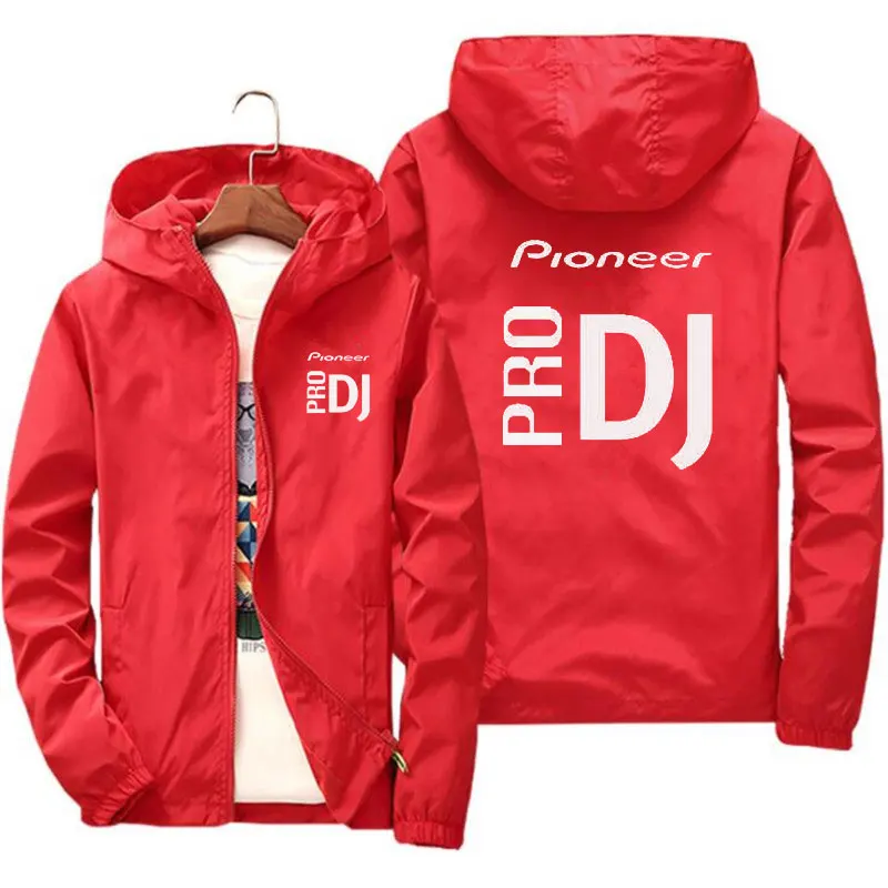 Men's New Spring and Autumn Pioneer DJ Hip Hop Hooded Casual Bomber Jacket Large Size Windbreaker Jacket Men's Zipper 7XL