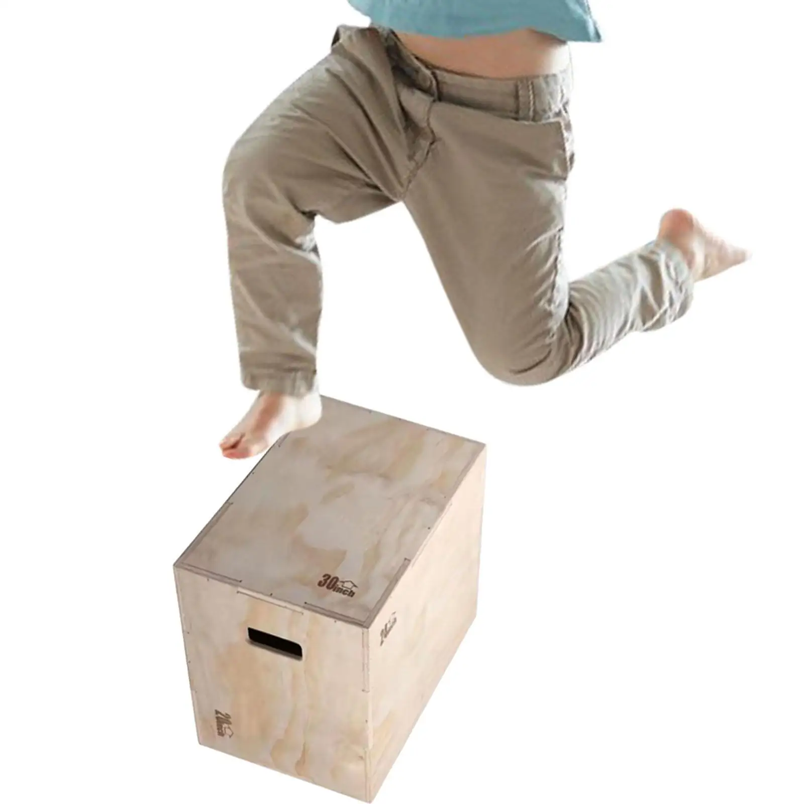 Wooden Plyometric Box Exercise Equipment for Jumping Squats Workout