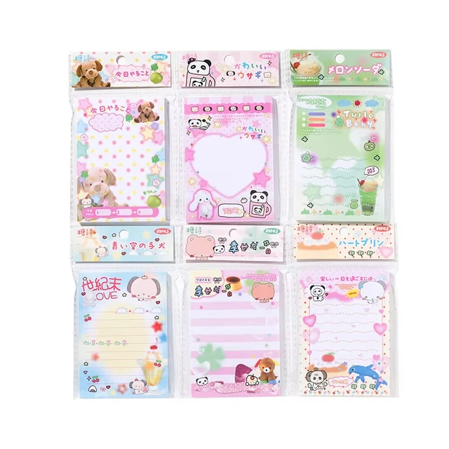 50 Sheets Cute Japanese Old-fashioned Style Memo Pads Message Paper Journal DIY Base Material Notepad School Stationery 5