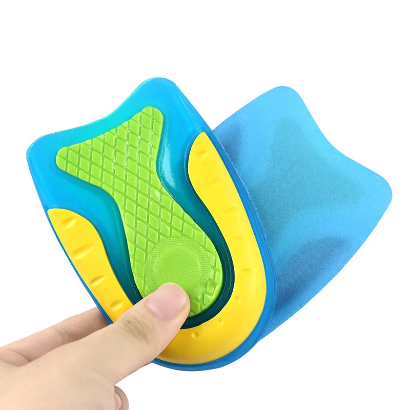 U-shaped Silicone Heel Pads For Men Women Sports Shoes Shock Absorption Elastic Heel Insert Increased Insoles Sole Massage 2pcs For heel protector pads