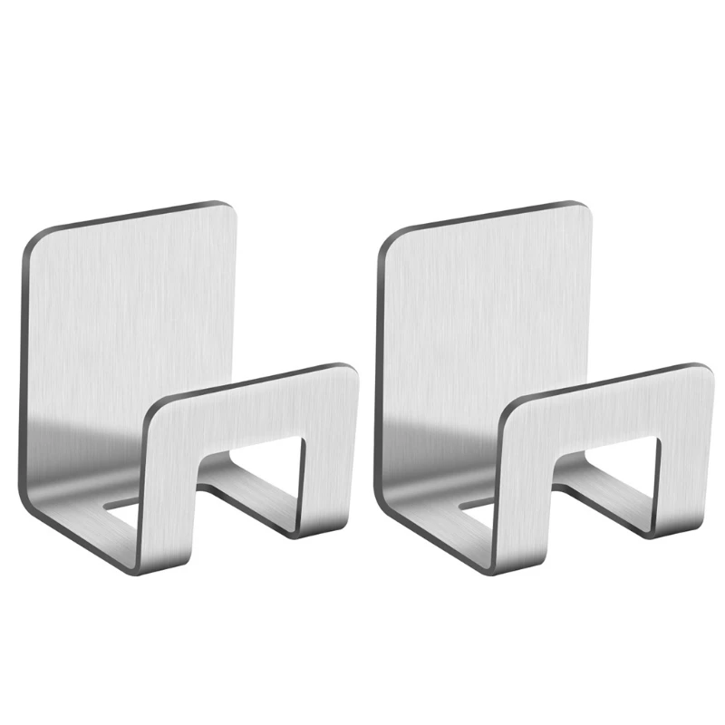 2Pcs Multifunctional Storage Hooks Sponge Holder Kitchen Drain Rack Wall Mounted Cutting Board Organizer Easy to