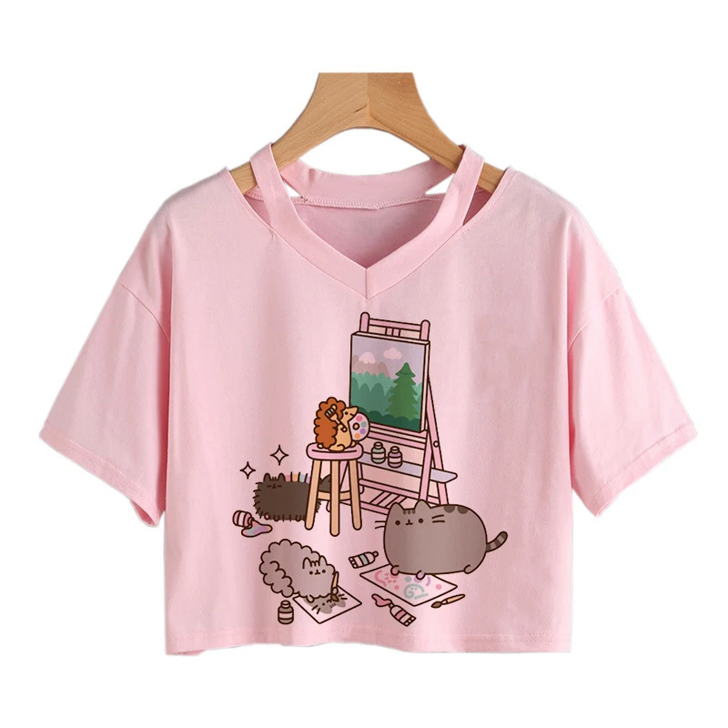 T Shirt Cat Kawaii Ulzzang Tumblr Grunge Graphic Tshirt Women Harajuku Tee Shirt Casual Cartoon T-shirt Female Kawaii Crop Top mother of the groom dresses Dresses