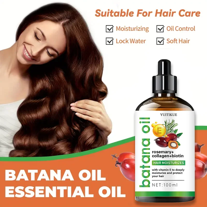 Hair Oil - Deeply moisturizing, suitable for frizzy, dry, damaged, dull hair, adding shine and suitable for light-colored and te