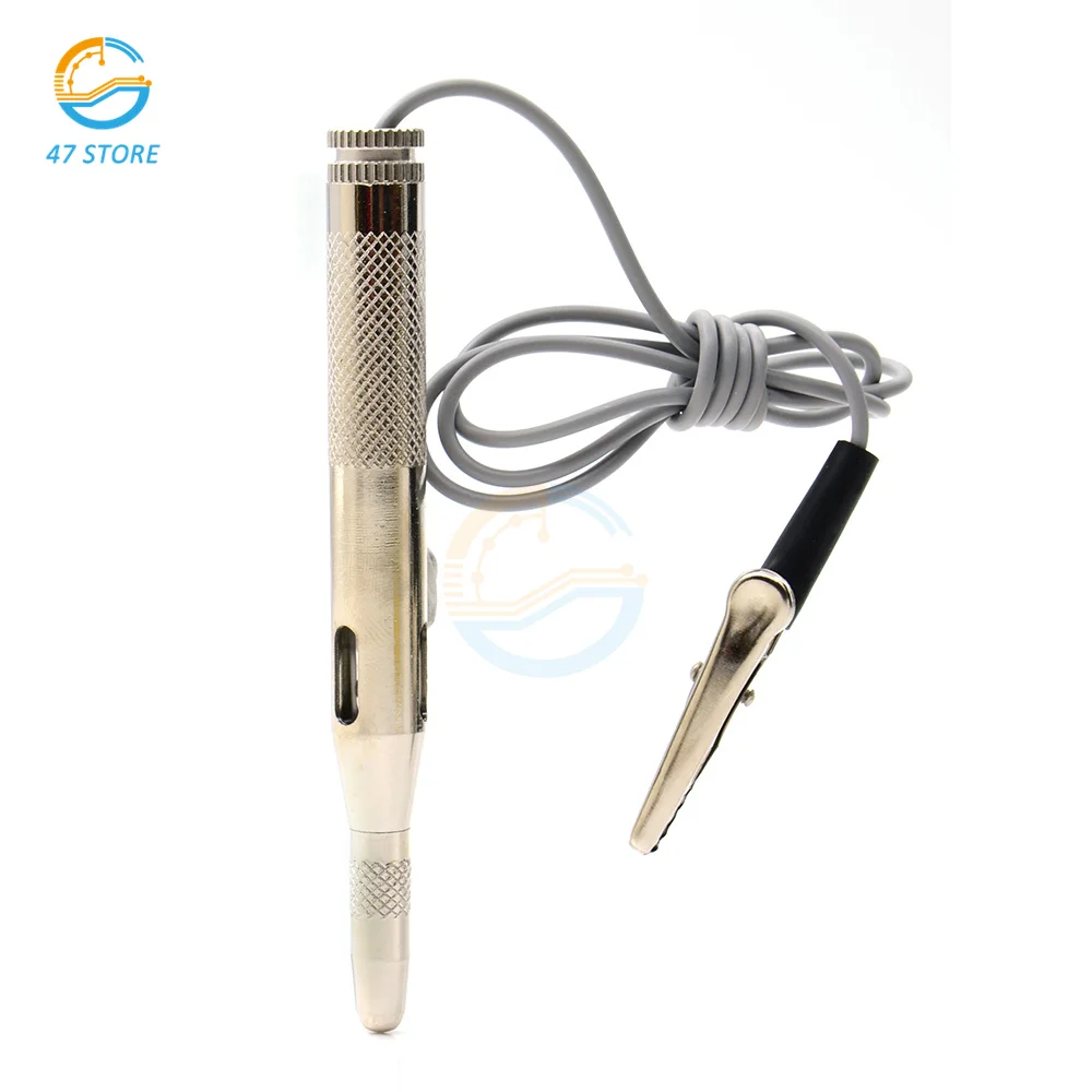 DC 6V-24V 12V Car Light Circuit Tester Probe Light System Test Probe Lamp Auto Light Lamp Voltage Test Pen Detector Copper 3