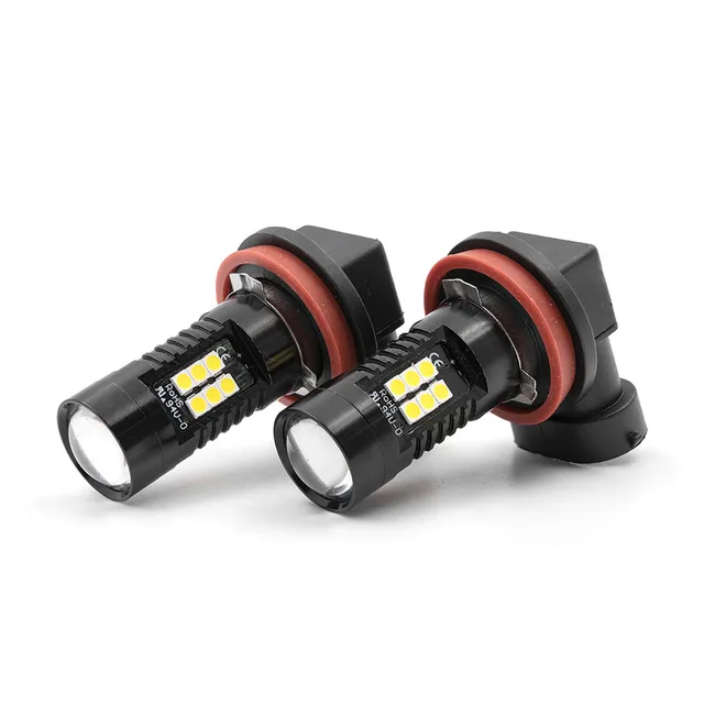 2Pc White Canbus No Error H8 LED Fog Light Bulb For 2010-2014 VW PASSAT B7 LED Driving DRL Daytime Running Light 4