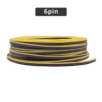 สายไฟ 100 เมตร 22AWG แบบ 2 ขา 3 ขา 4 ขา 5 ขา 6 ขา สำหรับไฟ LED RGB RGBCCT CCT 2835 5050 แถบไฟ LED สายไฟฟ้าทองแดงชุบดีบุก 6