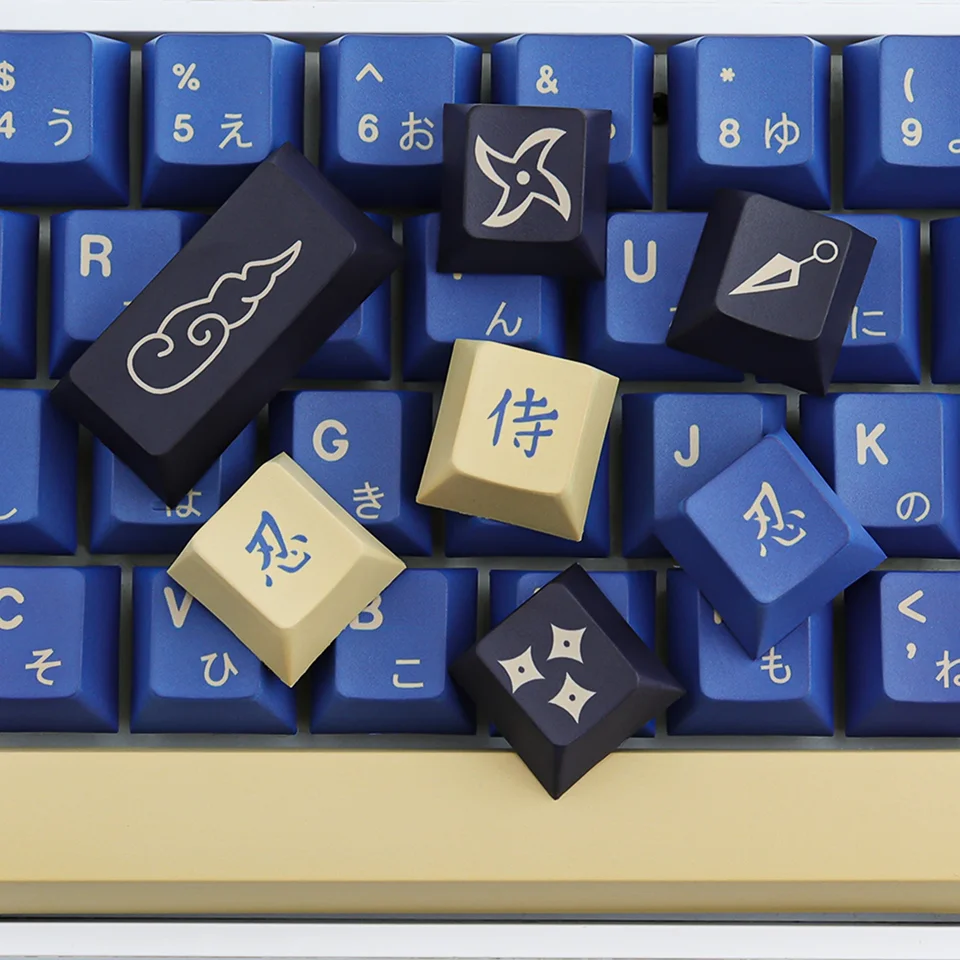 GMK Blue Samurai Keycaps129 keys PBT Keycap Cherry Profile