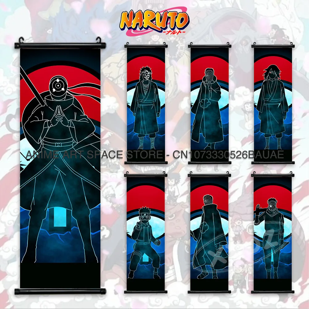 

Anime Naruto Wall Art Posters Madara Uchiha Cartoon Canvas Pictures Home Decoration Latest Bedroom Printed Obito Painting Gift