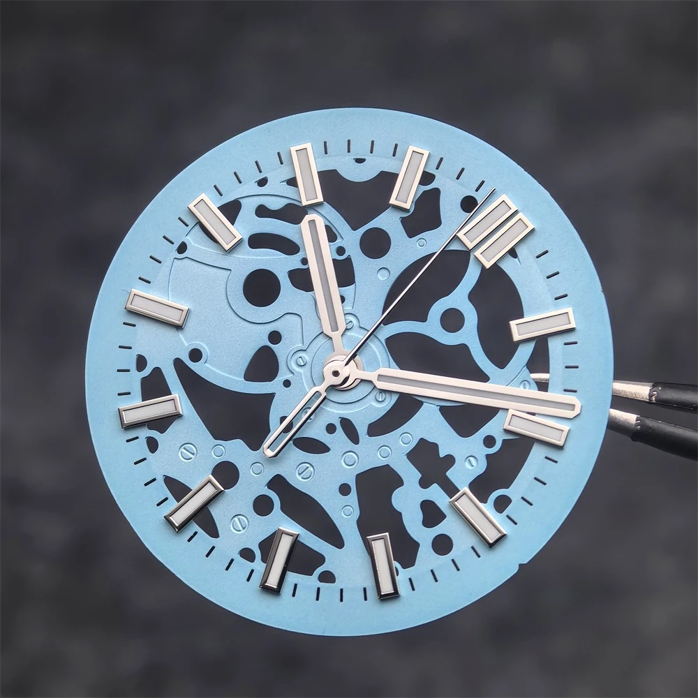 Hollow Watch Dial for NH38 NH70 Movement Wristwatch Faces Modified Accessories 29.8mm