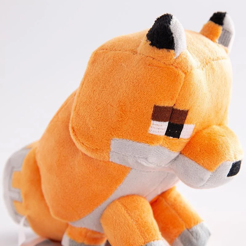 Cute Mosaic Plush Doll Turtle Panda Wolf Fox Toy Doll Cartoon