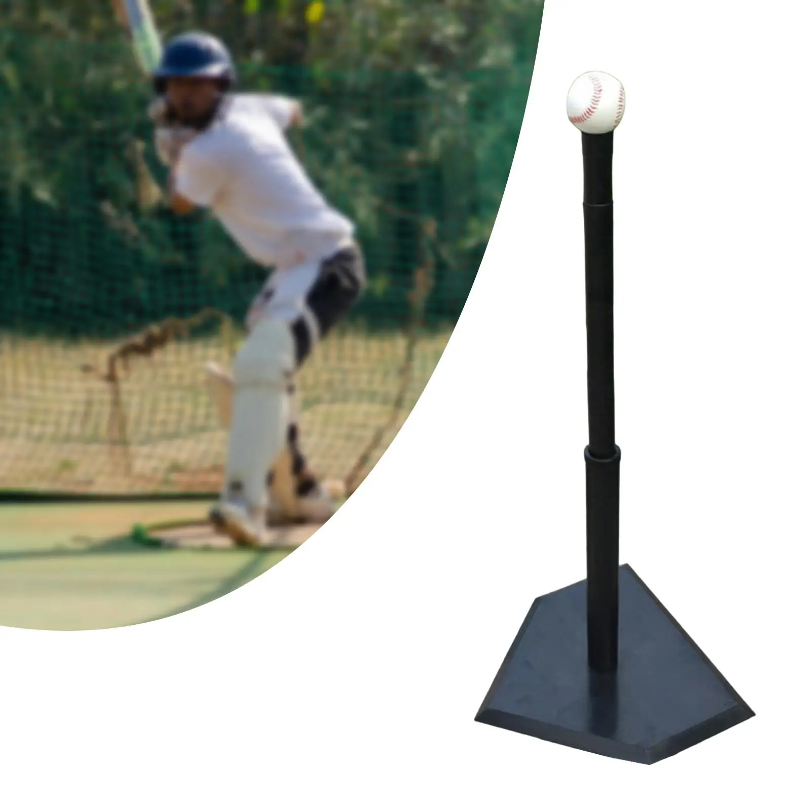 Baseball Batting Tee Equipment Multipurpose Practice Batting Tee Stand for Training Camps Stadiums Teams Outdoor Activity Gym