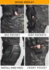 Russian Camo Tactical Pants Wear-resistant Hiking Pant Paintball Combat Pant +Knee Pads Hunting Clothes 6