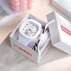 2024 Without box Cute Silicone Popular Watch Trend Style Luminous Sports Student Square Strap High Aesthetic Watch 6