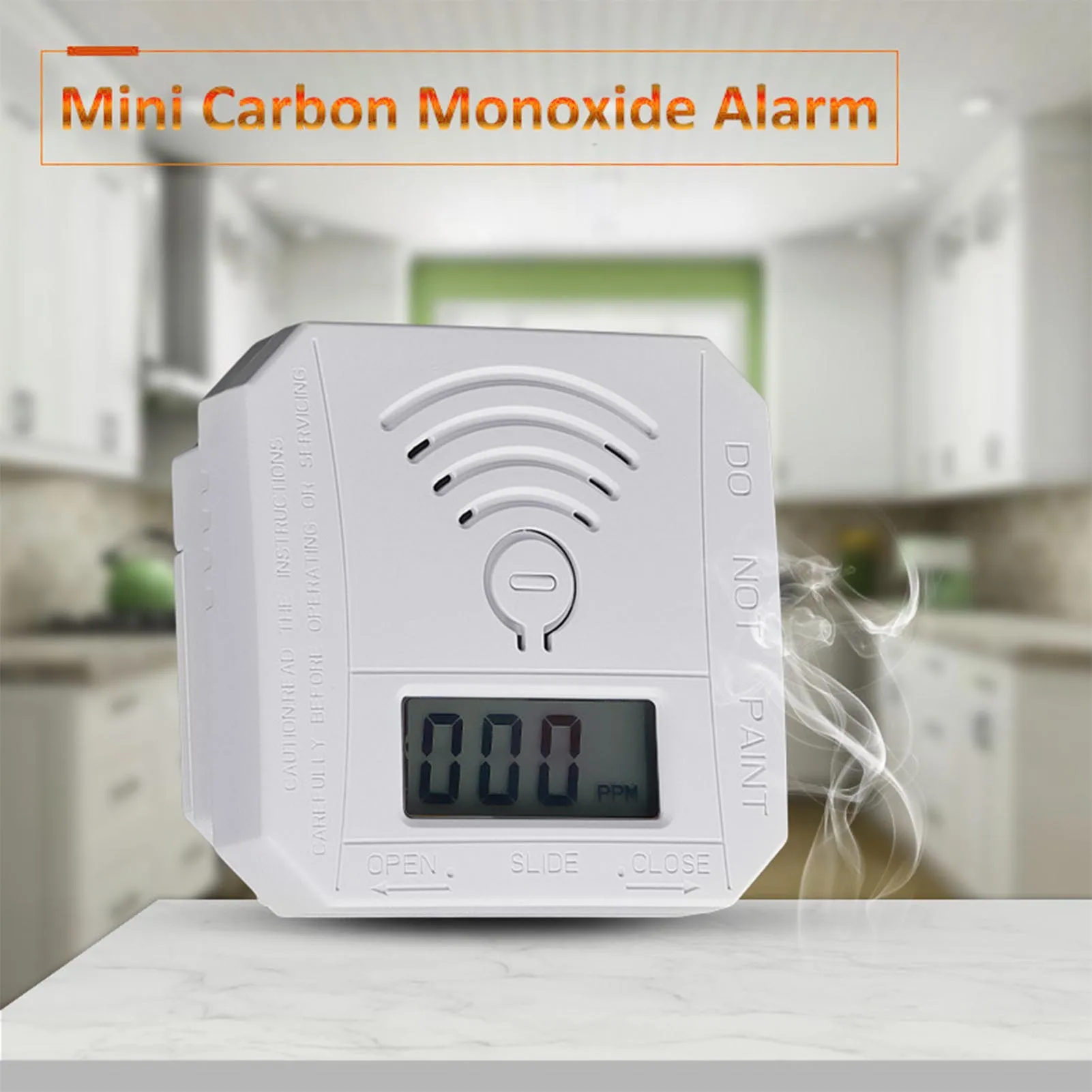 Mini CO Sensor Carbon Monoxide Alarm Detector Battery Powered With LED Digital Display Sound Warning Suitable For Home Kitchen carbon monoxide alarm,carbon monoxide detector