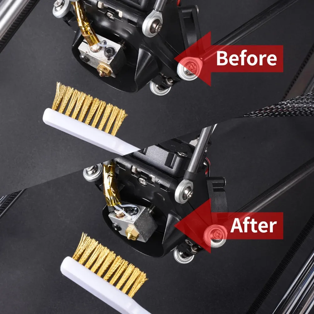 

Industrial Wire Brush Toothbrush Copper Wire Brushes Kit Paint Cleaning Plastic Handle Rust Removal Tool Durable