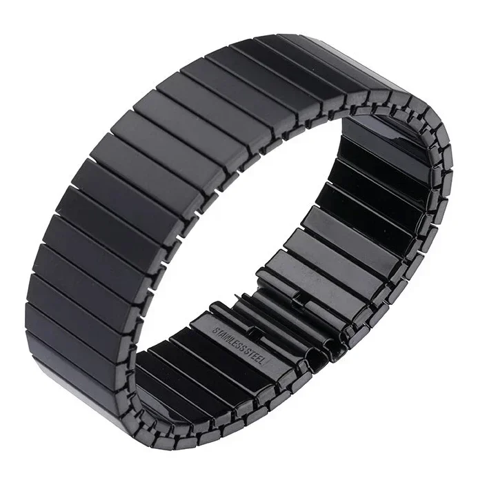 Premium Stainless Steel Elastic Stretch Watch Band - Metal Expansion Strap