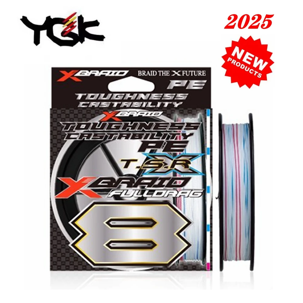 Original YGK X-BRAID FULLDRAG TSR X8 Fishing Line 100m/300m/1200m