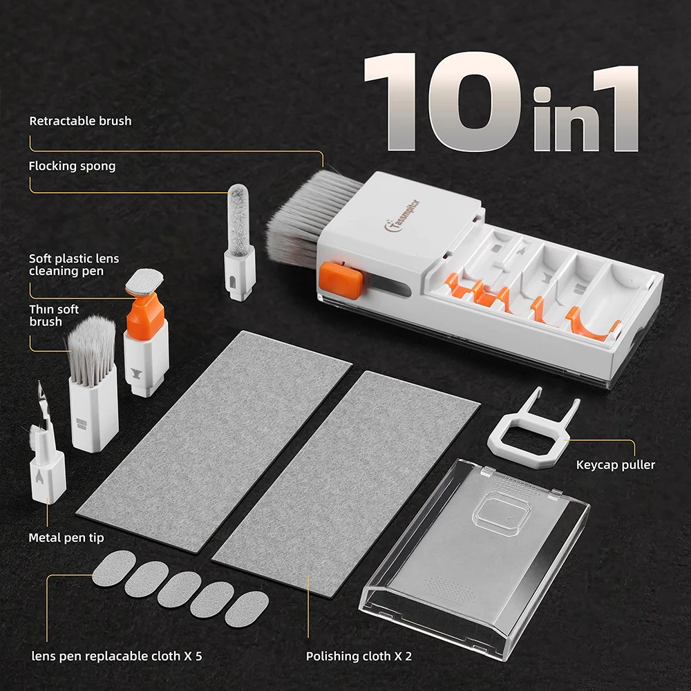 Laptop Screen Keyboard Cleaner Kit Electronics Cleaning Tool for MacBook iPad iPhone Pro PC Monitor TV Camera Lens 2