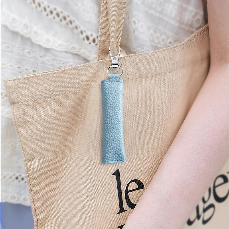 Mini Roll PU Leather Coin Purse Key Ring Organizer Accessories Key Holder Bags Portable Simple Earphone Pouch