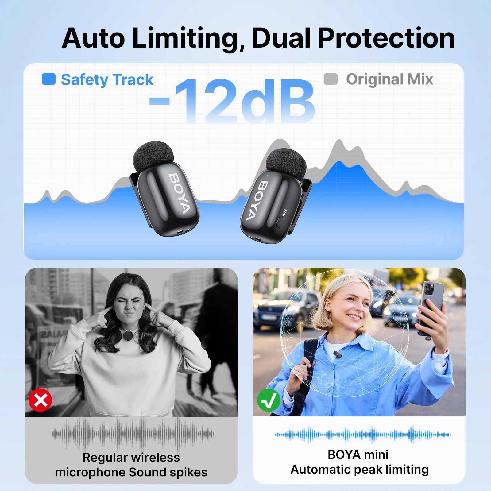 BOYA BY-M2 yaka mikrofonu yönlü kondenser mikrofon MFi aydınlatma iPhone 11 Pro