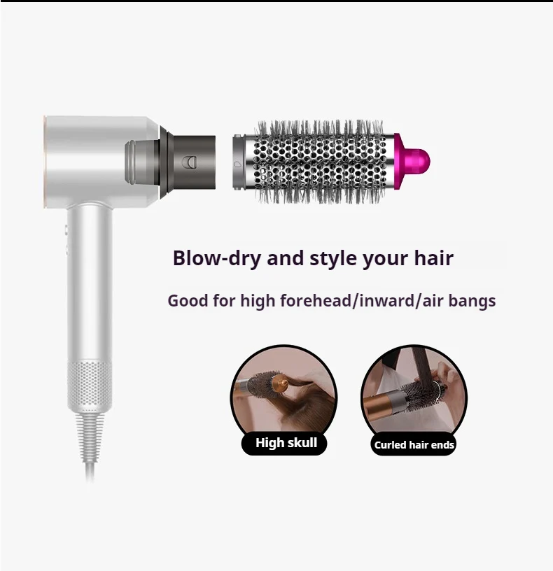 Adapter hair dryer automatic curling nozzle for Dyson Supersonic Nural HD16 HD15 cylinder comb hair dryer accessories