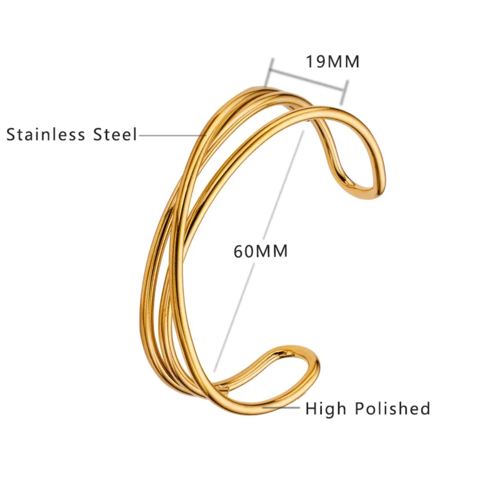 High Quality Cross Bracelet Stainless Steel Waterproof Bangle Jewelry for Women Girls Friends Party Gifts 6