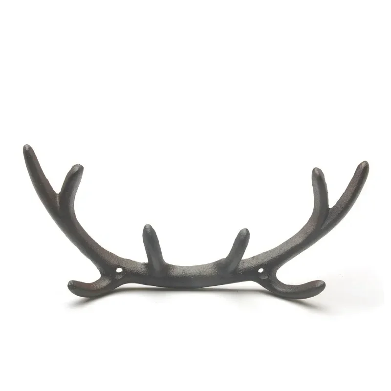 VALINK Appendiabiti da parete, gancio con corna in stile retrò, decorazione da parete, appendiabiti per negozio di abbigliamento, decorazione da parete, gancio portachiavi da parete