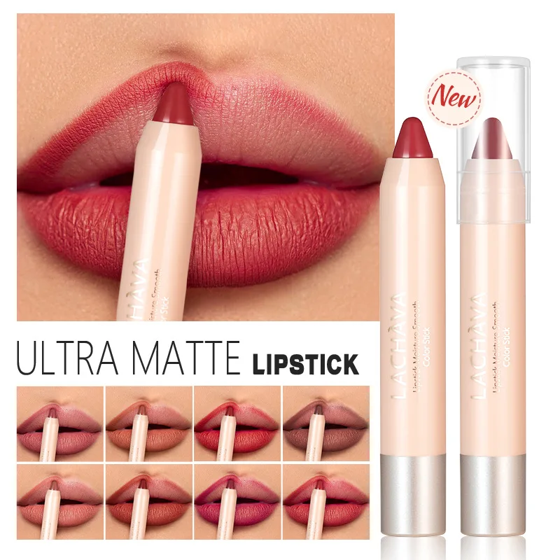 

Nude Brown Lipliner Pen Waterproof Sexy Red Matte Contour Tint Lipstick Lasting Non-Stick Cup Lipliner Pen Lips Makeup Cosmetic