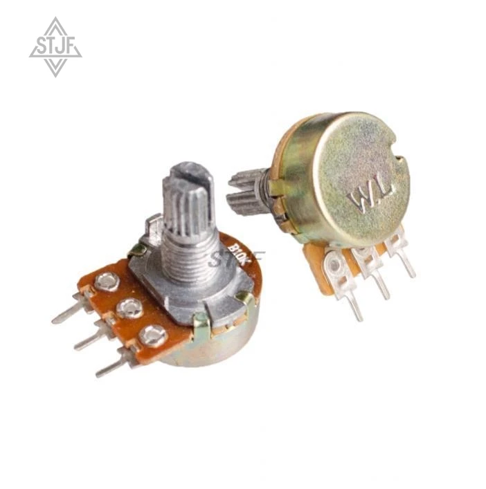 10PCS WH148 Linear Potentiometer B5K B10K B50K B100K 15mm Shaft With ...