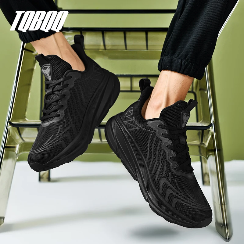 Carbon Plate Air Cushion Running Shoes for Men Soft Chunky Sneakers Women Daily Commuting Shoes Outdoor Casual Walking Shoes 6