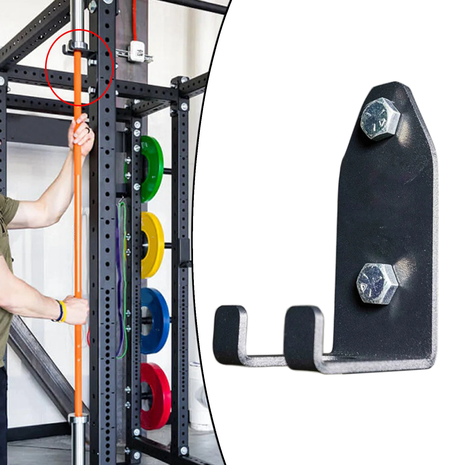 Horizontal aço peso bar rack, barra cabide, ginásio bar ganchos, suporte de  metal, display, montagem na parede, suporte, casa - AliExpress, image size:1600x1600