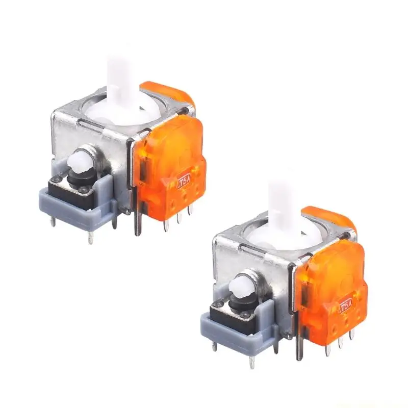 F62C 2PCS 인체공학적 TMR 홀 조이스틱 교체 부품 편안한 게임을 즐기세요