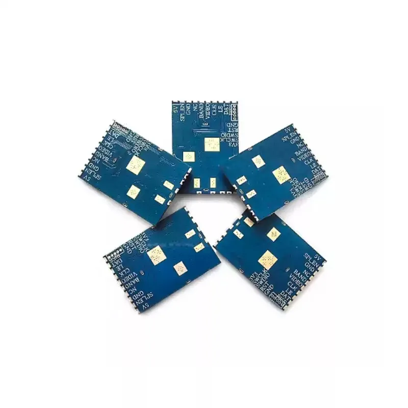1PC RX7500 수신기 아날로그 VRX 6000-7500MHz 7.2G 무선 비디오 수신 모듈 1.20.6V RSSI 출력 8밴드 SPI 주파수 포인트