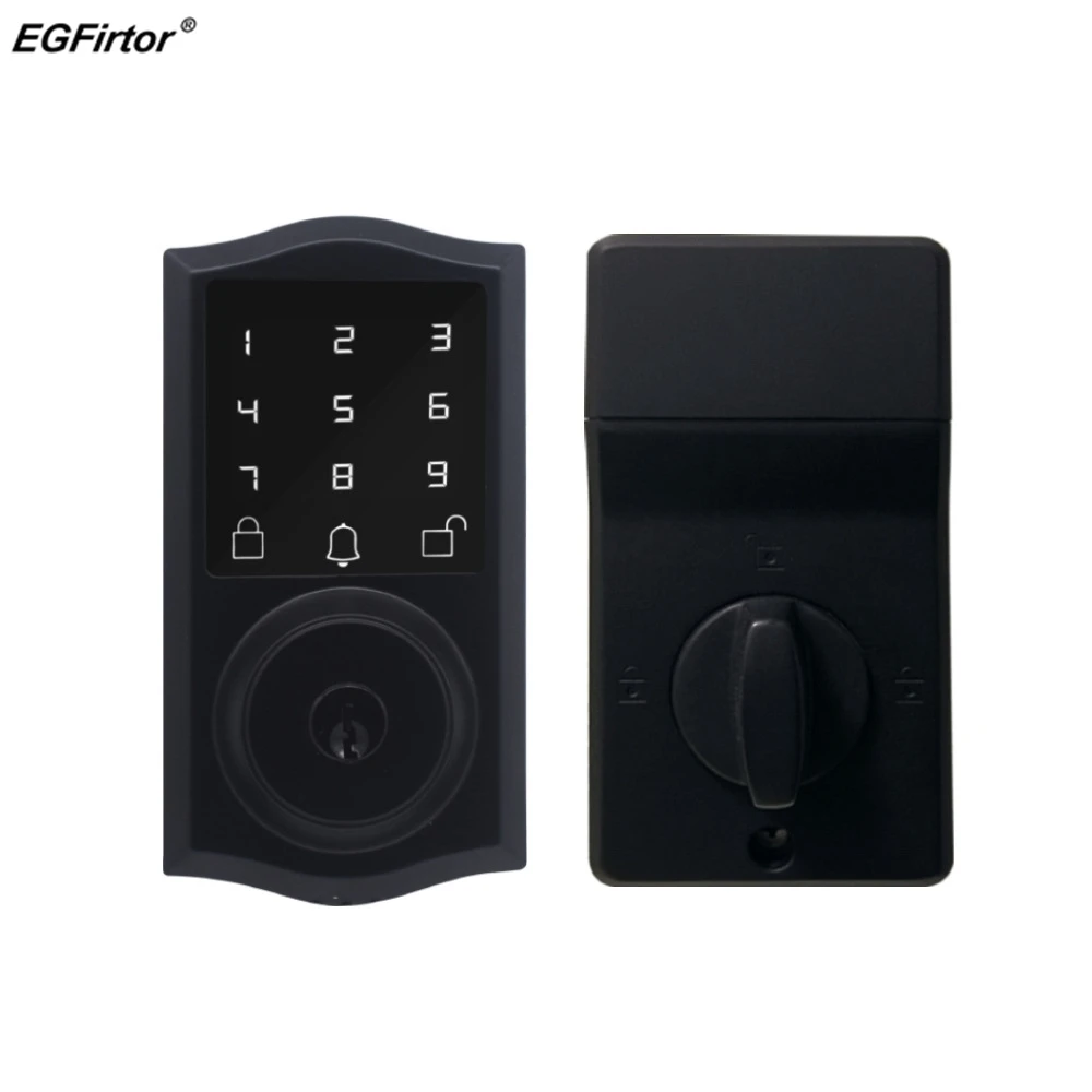 

EGFirtor Smart Deadbolt Keyless Entry Electronic Password Ekeya Auto Door Lock For Home Anti-theft Home Lock