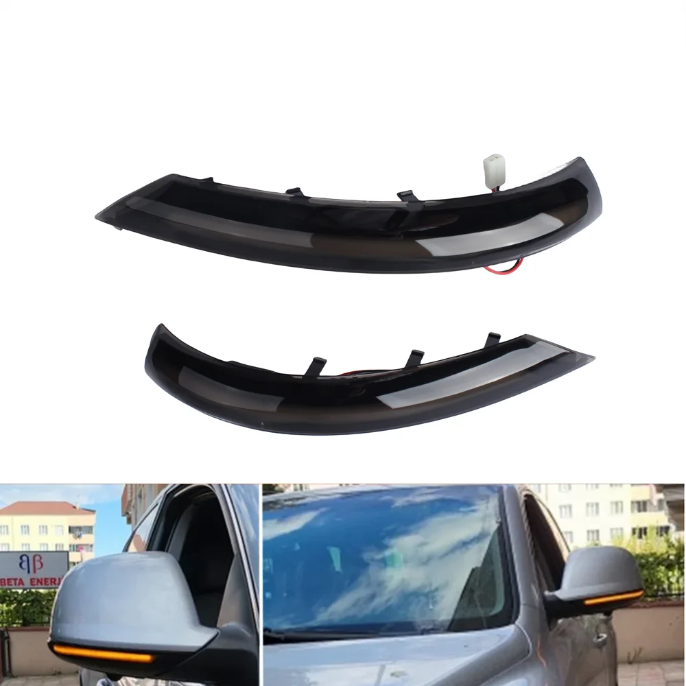 2Pcs Car Dynamic Turn Signal Lamp Side Mirror Sequenziale Led Light Per Volkswagen Touareg 2007-2010