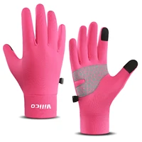 Sports Outdoor Running Men's Winter Warm Knitted Touchscreen Cycling Gloves Women's Autumn/Winter Thin Edition with Velvet