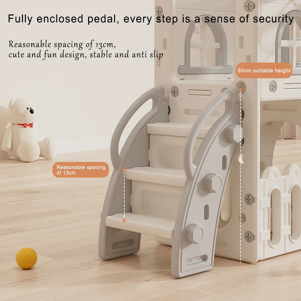 Slide, Multifunctional Indoor Swing Set, Plastic Play Set for Kids Fun, Home Entertainment, Early Learning