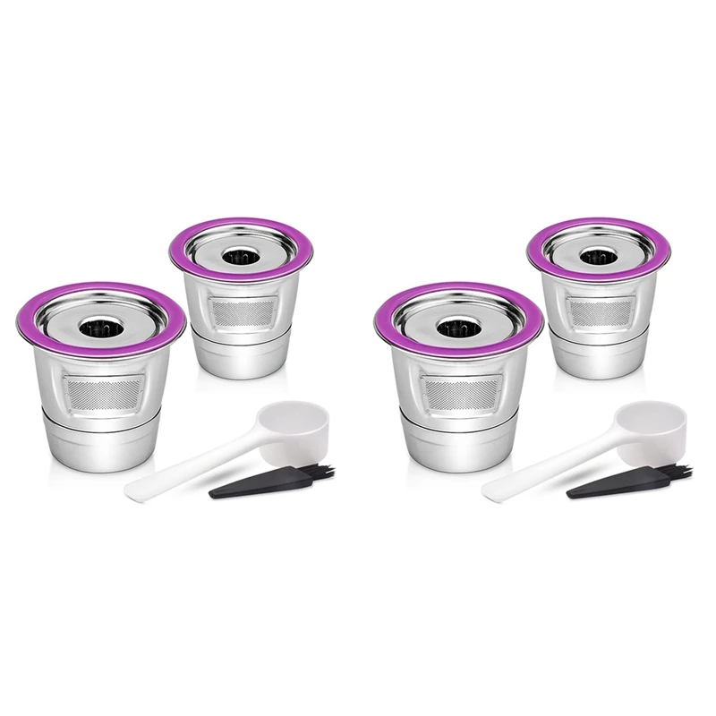 

2X Stainless Steel Coffee Capsule Cup Reusable K Cup For Keurig 2.0/1.0 Mini Plus Coffee Filter