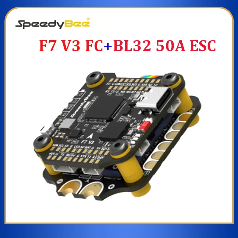 

Контроллер полета SpeedyBee F7 V3 BL32 50A 30x30, интегрированный Betaflight OSD FC для РУ FPV гоночного дрона