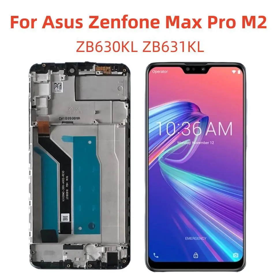 

Original For Asus Zenfone Max Pro M2 ZB631KL ZB630KL X01BDA Pantalla lcd Display Touch Panel Screen Digitizer Assembly Repair