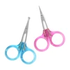 Mini Stainless Steel Nose Hair Eyebrow Scissors Small Multipurpose Personal Care Trimmer  Plastic Handle 2