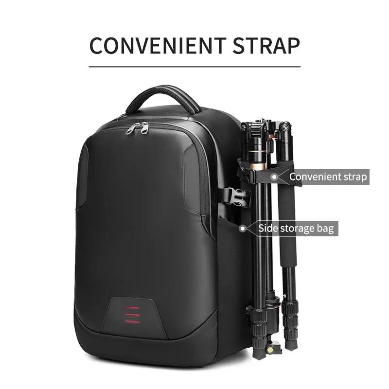 Men travel Professional SLR camera backpack With tripod bracket Detachable into a  40L travel waterproof 16 inch Laptop Backpack 4