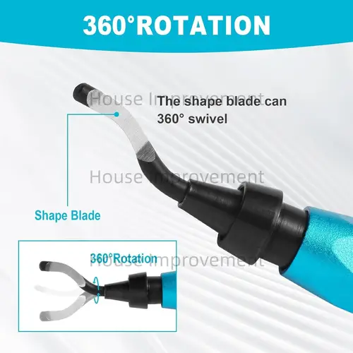 Deburring Tool Set with 11pcs High Speed Steel Swivel Blades Burr Removal Tool for Metal Resin PVC Pipes Copper Plastic Aluminum - Image 2