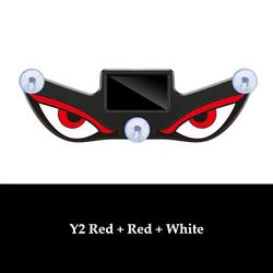 Solar - Powered Devil Eye Car LED Expression Light with Suction Cup Rechargeable Ambience Lamp (D)