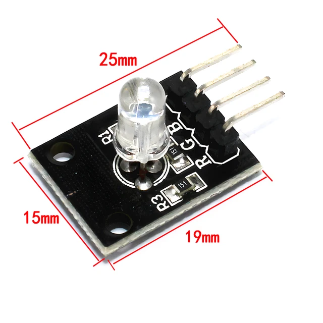 KY-016 RGB LED Module 4-Pin FZ0455 for Arduino | 3-Color RGB Sensor - Image 6