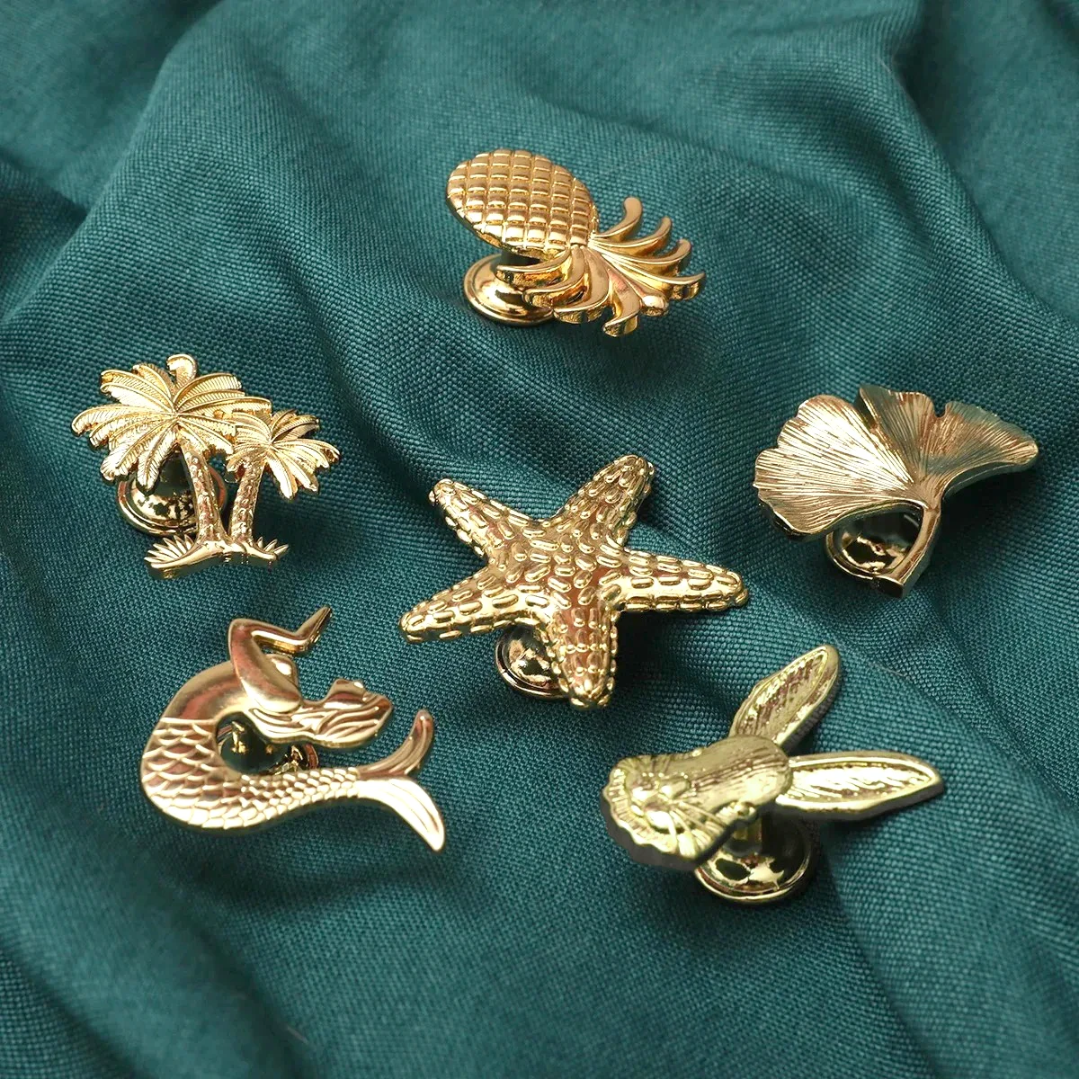 Furniture Handles furniture handles kitchen door handles Cabinet Knob Handle for Furniture and Drawers Cupboard Door Handles Pulls Drawer Knob Gold Dresser Plant Animal Handle