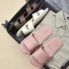Foldable House Slipper Hotel Travel Shoes Non disposable Non-Slip Portable Home Guest Use Women Slides Flat Salon Homestay Hotel 1
