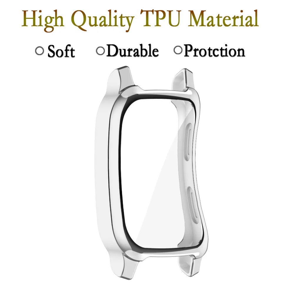 Enhanced TPU Cover Case with Full Screen Protection - Soft Bumper Accessories